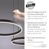 Esko Suspension Luminaires Paul Neuhaus LED Noir, 2 lumières, Télécommandes