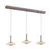 Vitrum Suspension Luminaires Paul Neuhaus LED Brun, 6 lumières