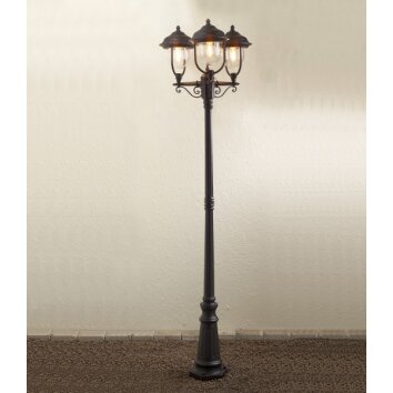 Lampadaire Konstsmide Parma Noir, 1 lumière