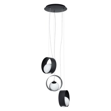 Suspension EGLO CAMARGO Noir, 3 lumières