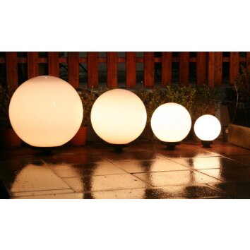 Set de boules lumineuses 20, 30, 40 et 50 cm Blanc, 4 lumières