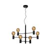 Suspension Lucide LEANNE Noir, 6 lumières