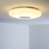 Plafonnier HEMLO LED Blanc, 1 lumière, Télécommandes, Changeur de couleurs