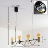 Suspension Gnarp Noir doré, 4 lumières