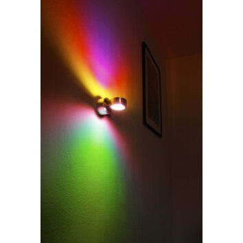 Applique murale Indore LED Aluminium, 2 lumières