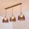 Suspension Taastrup Nickel mat, 3 lumières