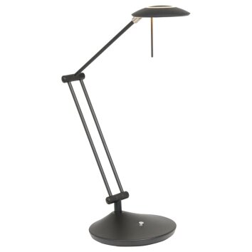 Lampe à poser Steinhauer Zodiac LED Noir, 3 lumières