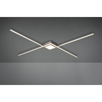 Plafonnier Trio Oxford LED Nickel mat, 1 lumière