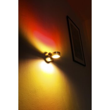 Applique murale Indore LED Aluminium, 2 lumières