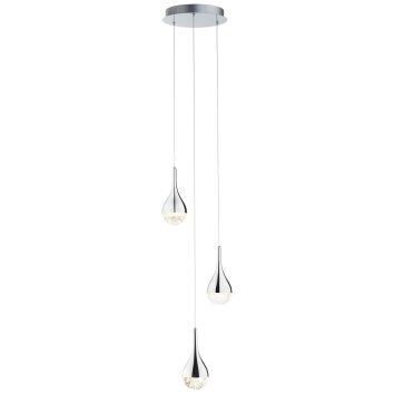 Suspension Brilliant FRIZZANTE LED Chrome, 3 lumières