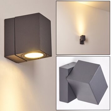 Applique murale d'extérieur Bregenz LED Anthracite, 1 lumière