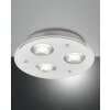 Plafonnier Fabas Luce Bali LED Argenté, 3 lumières