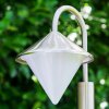 Lampadaire Kasan Acier inoxydable, Blanc, 1 lumière