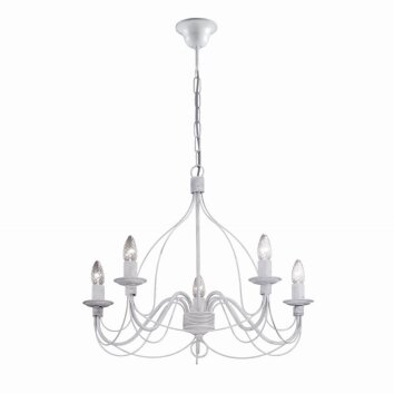 Lustre Ideal Lux CORTE Blanc, 5 lumières