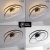 Plafonnier Chute LED Noir, 1 lumière