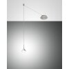 Suspension Fabas Luce Isabella LED Chrome, Nickel mat, 1 lumière