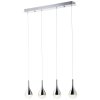 Suspension Brilliant FRIZZANTE LED Chrome, 4 lumières