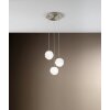 Suspension Fabas Luce Ava Nickel mat, 3 lumières