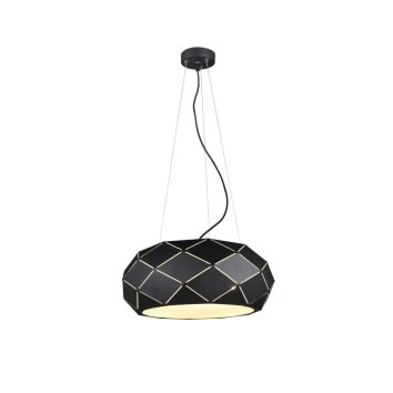 Suspension Trio Leuchten ZANDOR Noir, 3 lumières