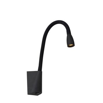 Lampe de chevet Lucide GALEN-LED Noir, 1 lumière