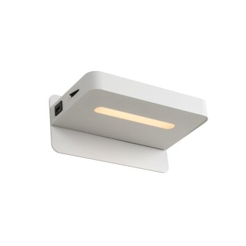 Applique murale Lucide ATKIN LED Blanc, 1 lumière