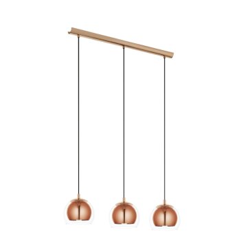 Lampe suspendue Eglo ROCAMAR Cuivre, 3 lumières