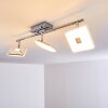 Plafonnier Vallorbe LED Chrome, 3 lumières