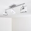 Plafonnier Vallorbe LED Chrome, 3 lumières