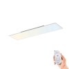 Plafonnier Leuchten-Direkt FLAT LED Blanc, 1 lumière, Télécommandes