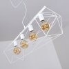 Suspension Babol Blanc, 4 lumières