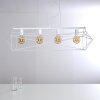 Suspension Babol Blanc, 4 lumières