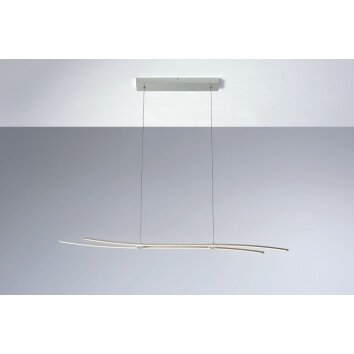 Suspension Bopp Flow LED Aluminium, 1 lumière