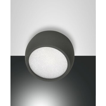 Plafonnier Fabas Luce Vasto LED Anthracite, 1 lumière