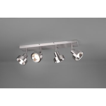 Spot Trio Leon LED Nickel mat, 4 lumières