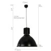 Suspension Steinhauer WARBIER Noir, 1 lumière