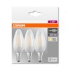 Lot de 3 Osram LED E14 4,5 Watt 2700 Kelvin 470 Lumen