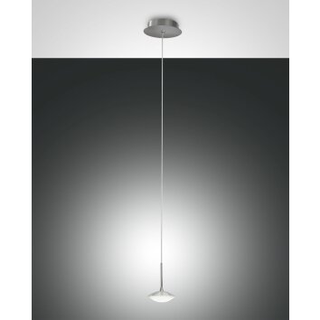 Suspension Fabas Luce Hale LED Aluminium, 1 lumière