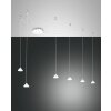 Suspension Fabas Luce Isabella LED Blanc, 6 lumières