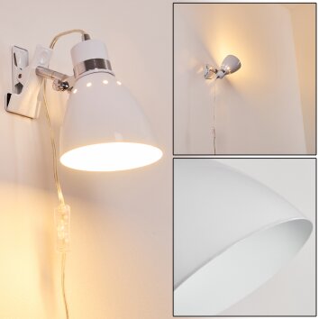 Lampe à pince Stranderott Blanc, 1 lumière