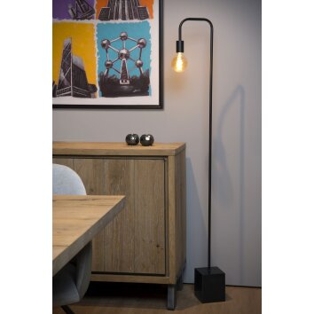 Lampadaire Lucide LORIN Noir, 1 lumière