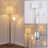 Lampadaire Gunstock Nickel brillant, 2 lumières