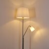 Lampadaire Gunstock Nickel brillant, 2 lumières