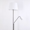 Lampadaire Gunstock Nickel brillant, 2 lumières