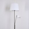 Lampadaire Gunstock Nickel brillant, 2 lumières