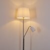 Lampadaire Gunstock Nickel brillant, 2 lumières