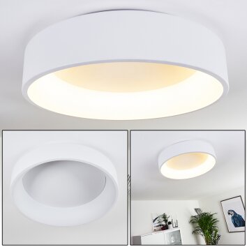 Plafonnier Kampala LED Blanc, 1 lumière