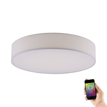 Plafonnier Paul Neuhaus Q-KIARA LED Blanc, 1 lumière, Télécommandes