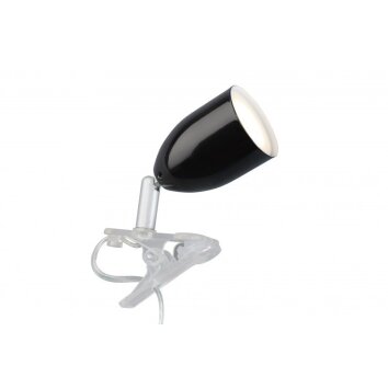 Lampe à clip Brilliant Leo Noir, 1 lumière