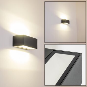 Applique murale d'extérieur GEMINI LED Anthracite, 1 lumière