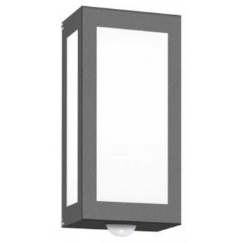 Applique murale CMD Aqua Rain Anthracite, 1 lumière, Détecteur de mouvement